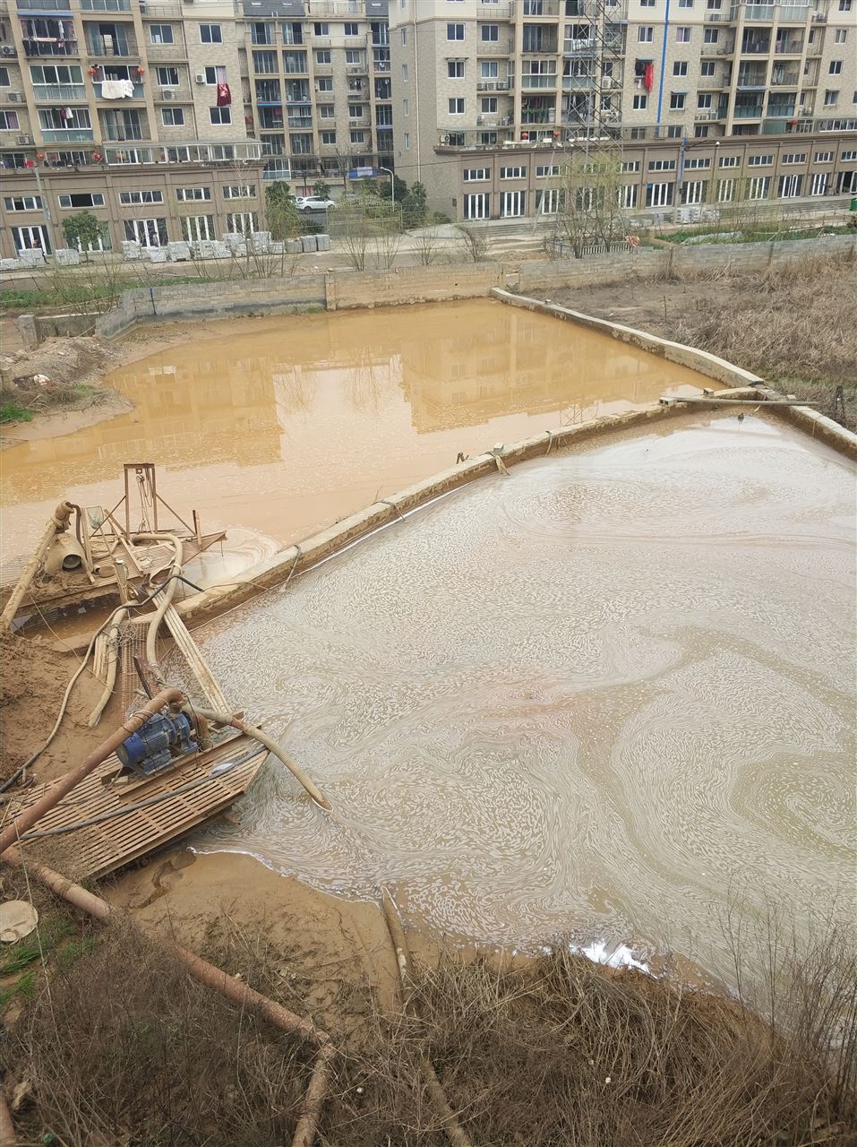 义马沉淀池淤泥清理-厂区废水池淤泥清淤